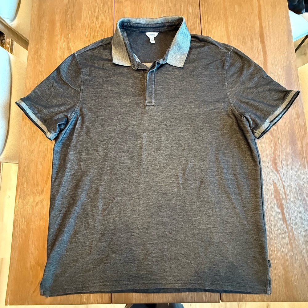 Calvin Klein Charcoal Polo Shirt
